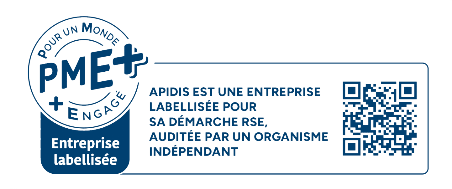 APIDIS, entreprise labellisée PME+ pour son engagement RSE